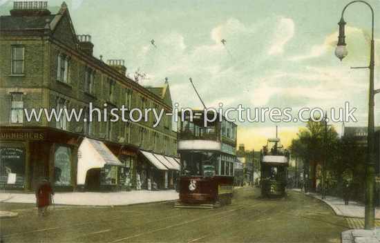 High Road, Leytonstone, London. c.1909